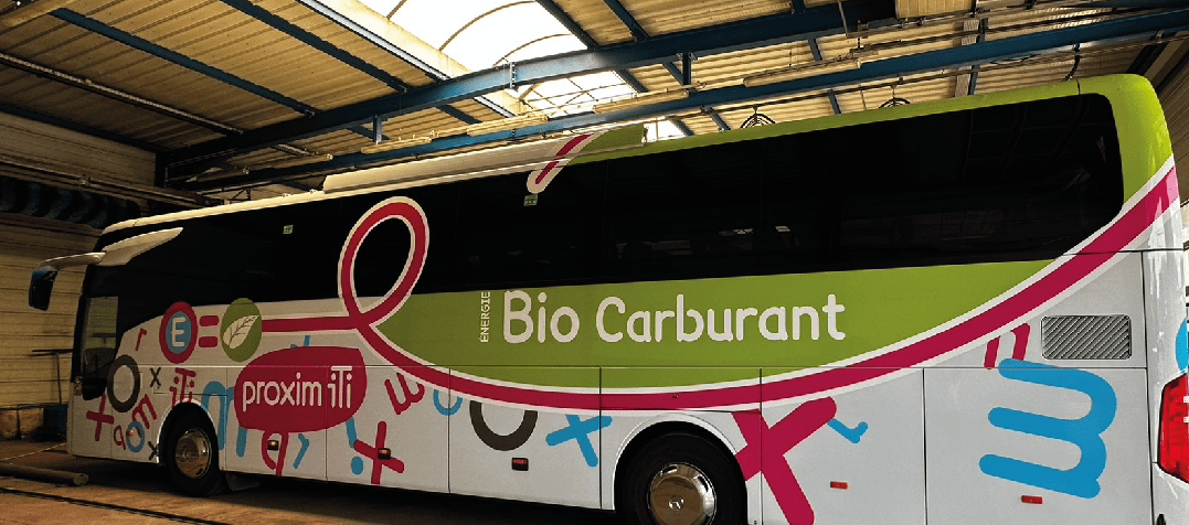 semi covering BUS proximiti